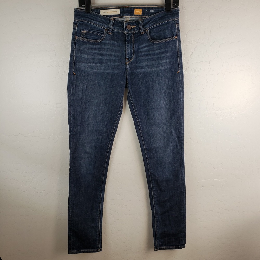 Pilcro and the Letterpress Stet 28x29‎ Jeans Women's 27 Skinny Dark Wash Blue